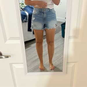 KanCan Light Blue Distressed Jean Shorts